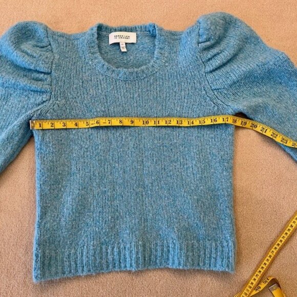 Derek Lam 10 Crosby Locken Puff Sleeve Sweater in Light Blue - Women's - Picture 6 of 12